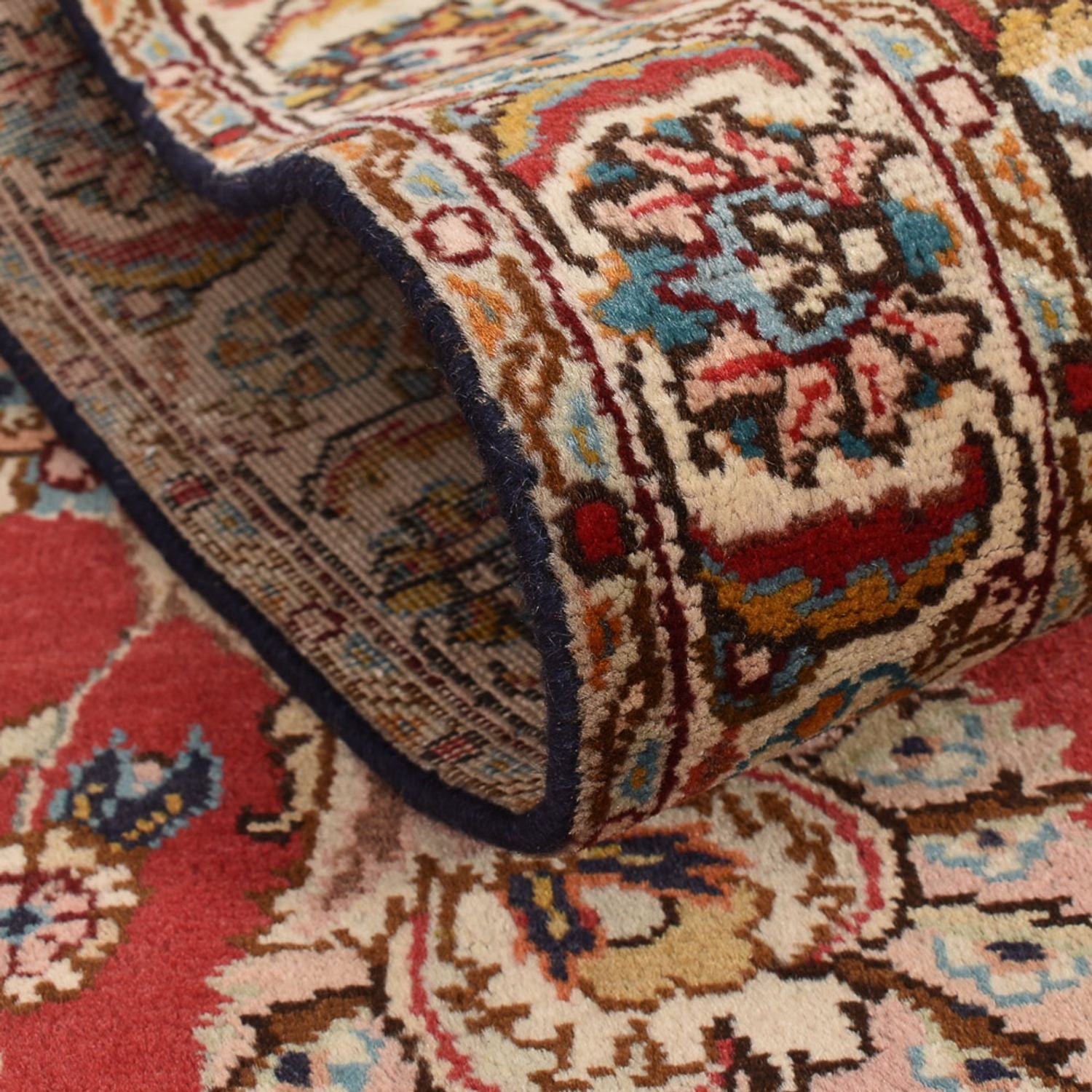 Alfombra de pasillo Alfombra persa - Tabriz - 398 x 72 cm - rojo