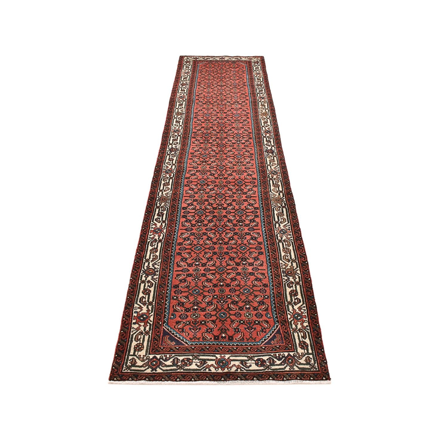 Alfombra de pasillo Alfombra persa - Nómada - 383 x 81 cm - rojo claro