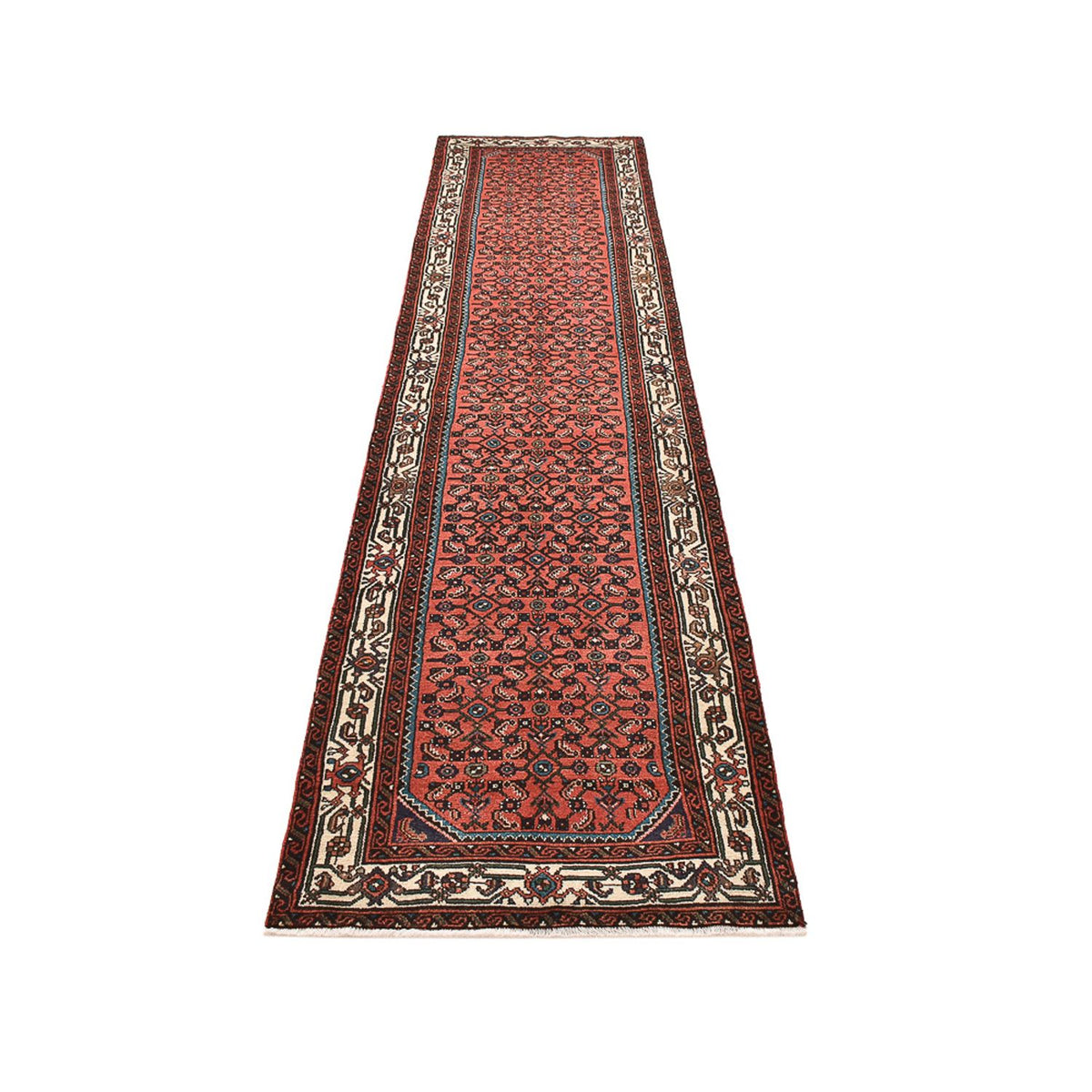 Alfombra de pasillo Alfombra persa - Nómada - 383 x 81 cm - rojo claro