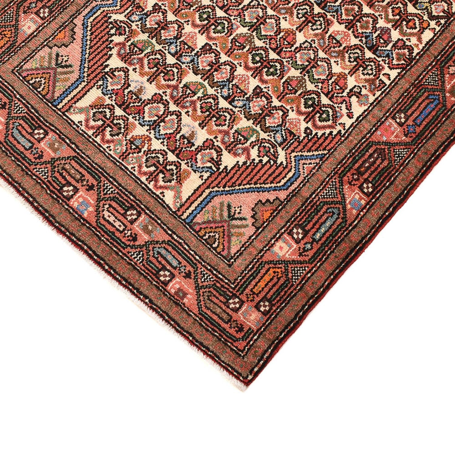 Alfombra de pasillo Alfombra persa - Nómada - 215 x 85 cm - beige