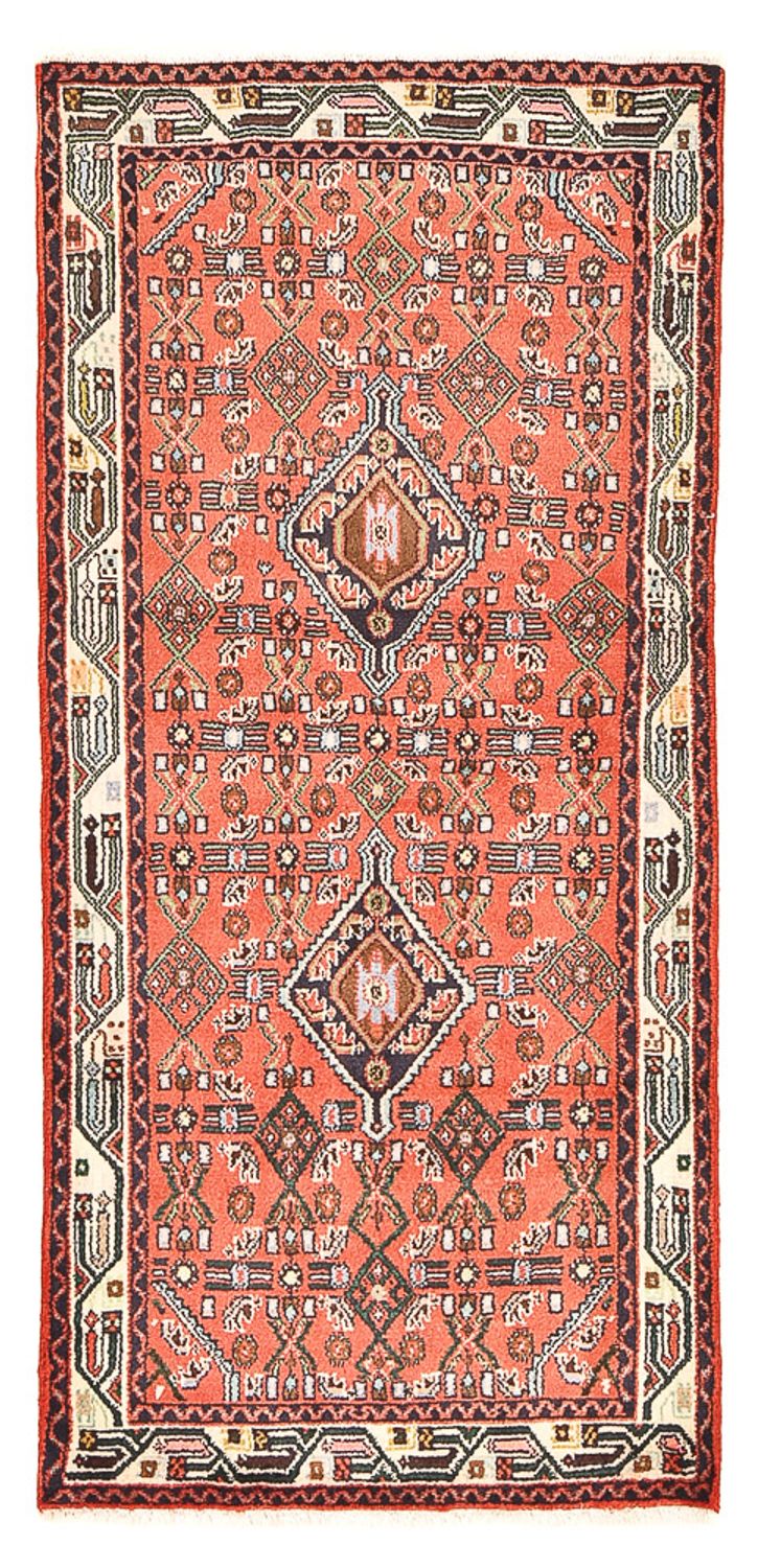 Alfombra persa - Nómada - 172 x 81 cm - rojo claro