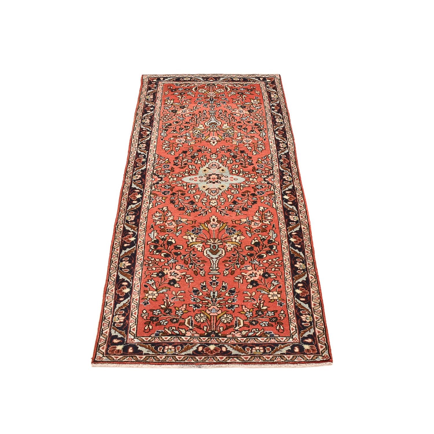 Alfombra de pasillo Alfombra persa - Nómada - 189 x 75 cm - rojo claro