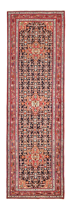 Alfombra de pasillo Alfombra persa - Nómada - 403 x 120 cm - rojo claro