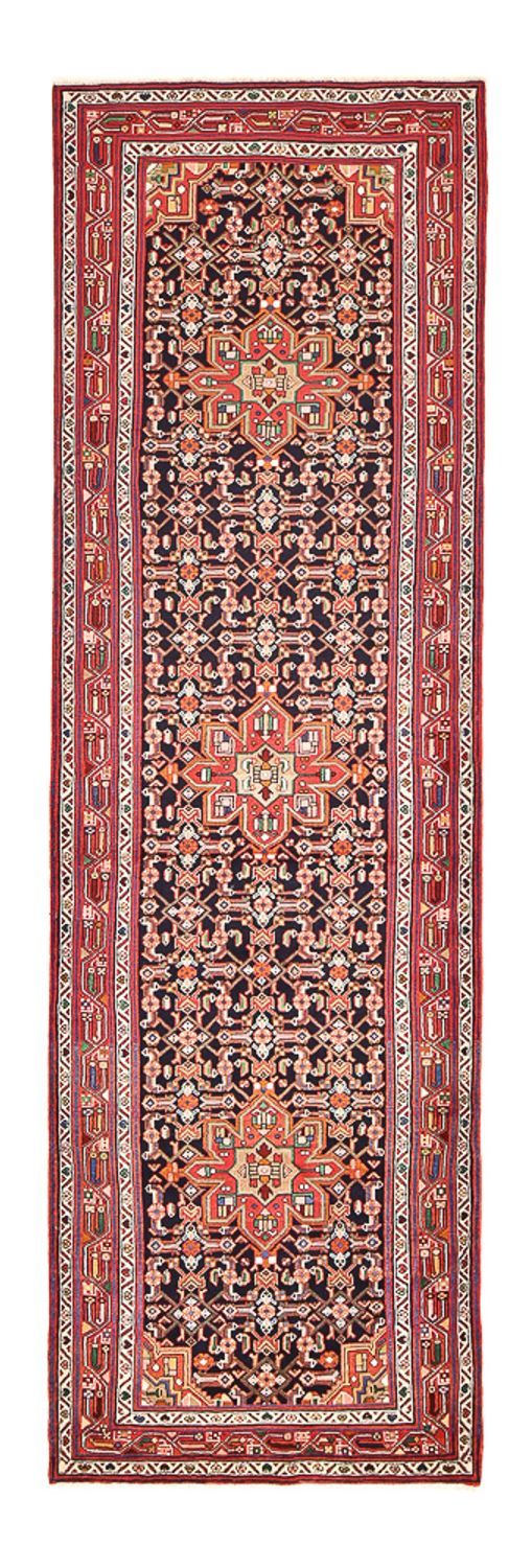 Alfombra de pasillo Alfombra persa - Nómada - 403 x 120 cm - rojo claro