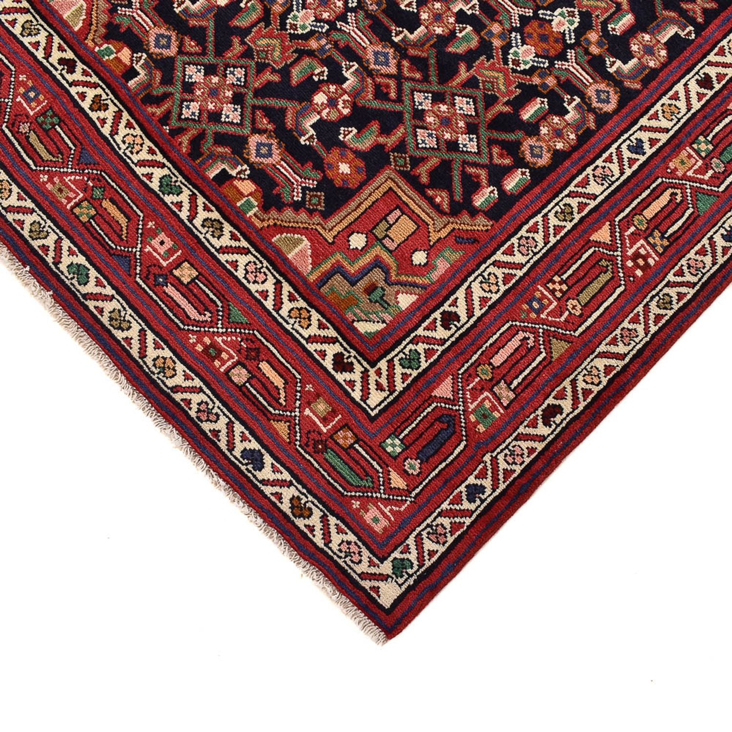 Alfombra de pasillo Alfombra persa - Nómada - 403 x 120 cm - rojo claro
