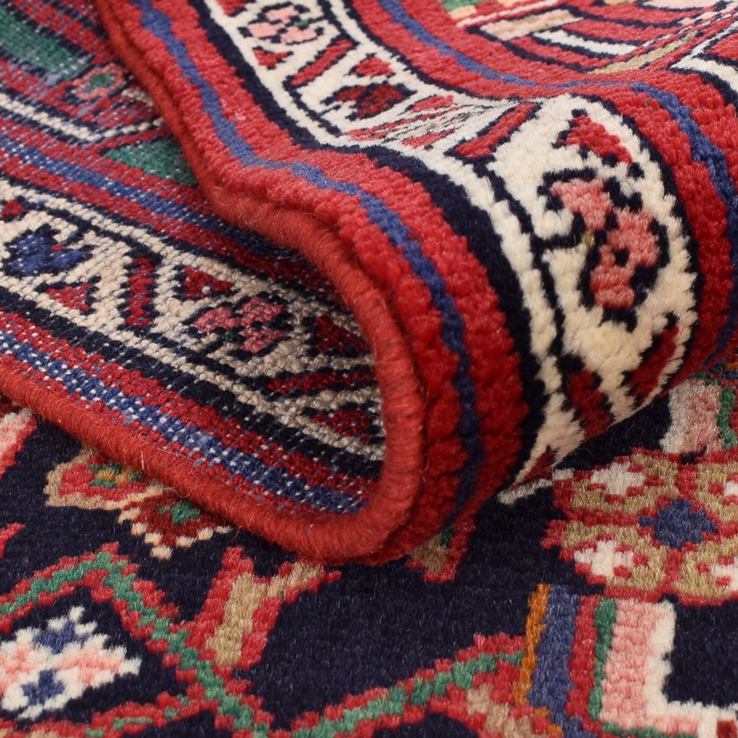 Alfombra de pasillo Alfombra persa - Nómada - 403 x 120 cm - rojo claro