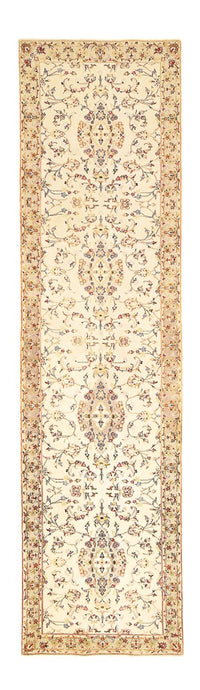 Alfombra de pasillo Alfombra persa - Keshan - 385 x 98 cm - beige