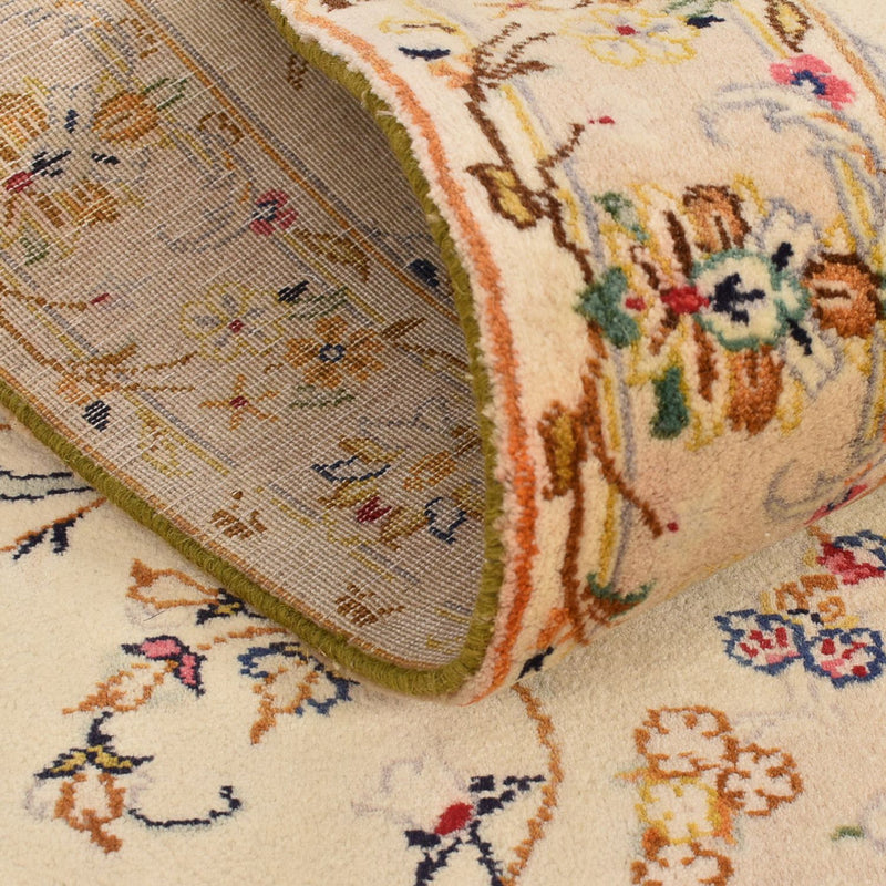 Alfombra de pasillo Alfombra persa - Keshan - 385 x 98 cm - beige