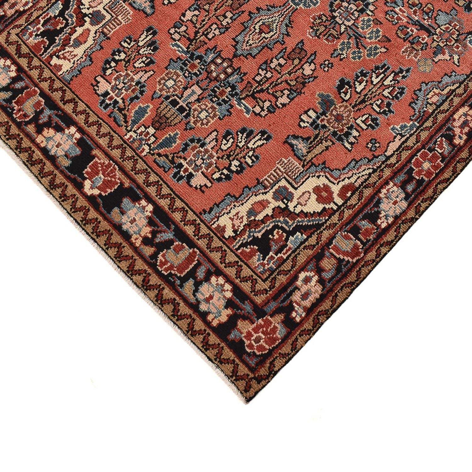 Alfombra de pasillo Alfombra persa - Nómada - 419 x 110 cm - rojo claro