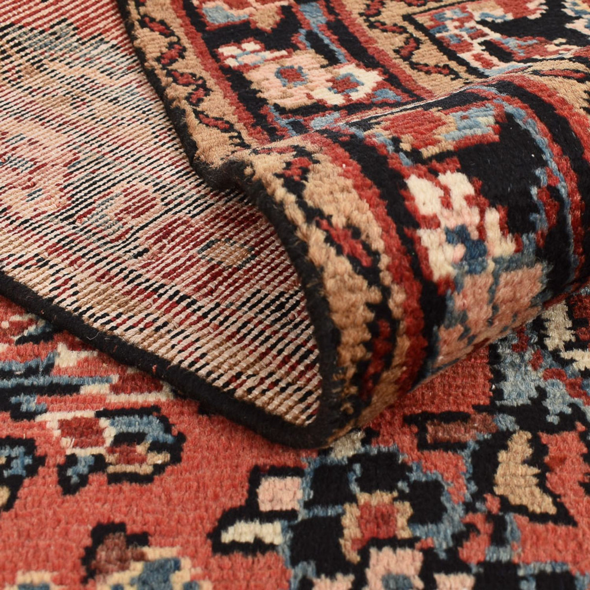 Alfombra de pasillo Alfombra persa - Nómada - 419 x 110 cm - rojo claro