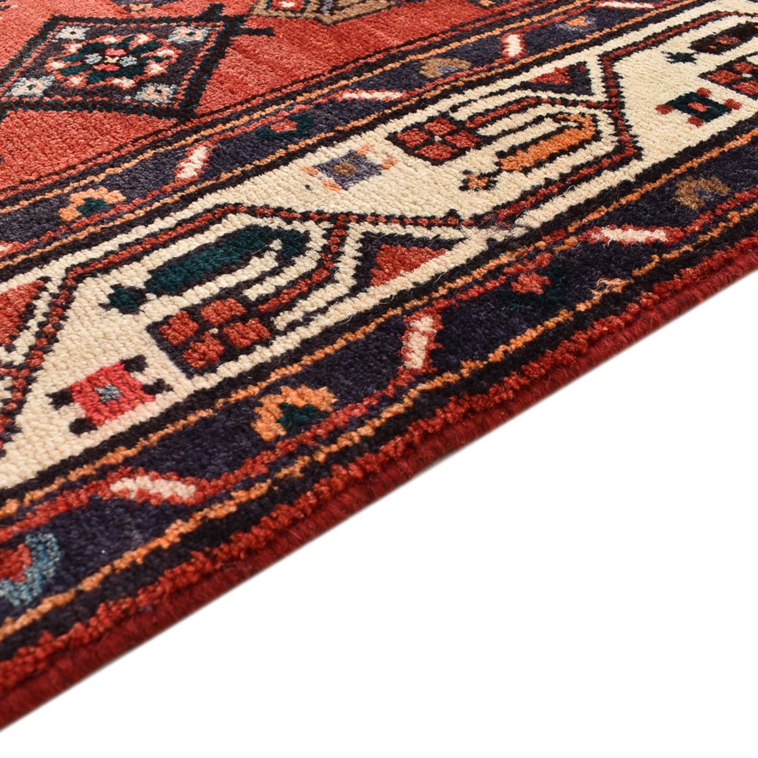 Alfombra de pasillo Alfombra persa - Nómada - 388 x 108 cm - rojo