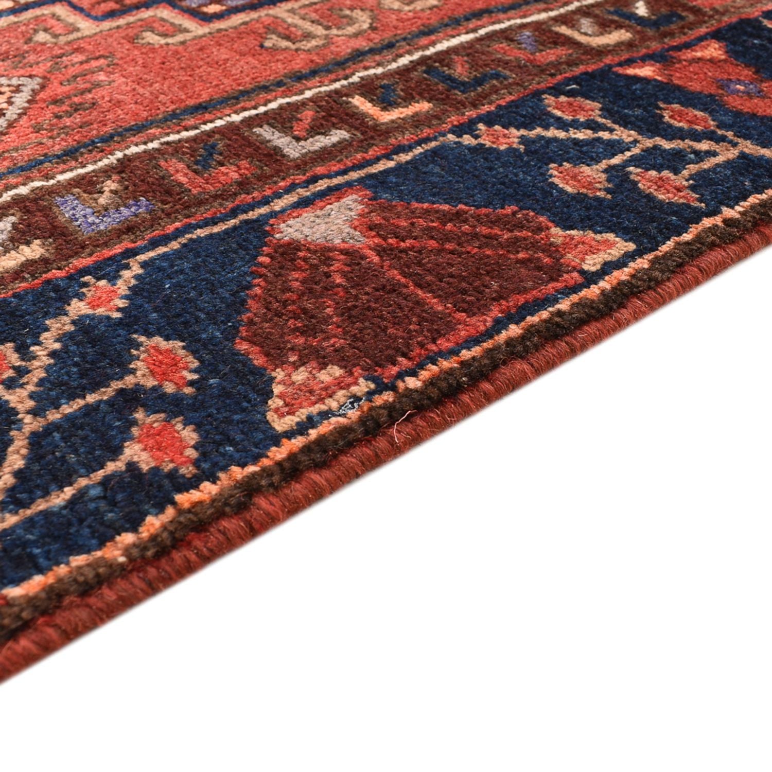 Alfombra de pasillo Alfombra persa - Bidjar - 300 x 98 cm - rojo