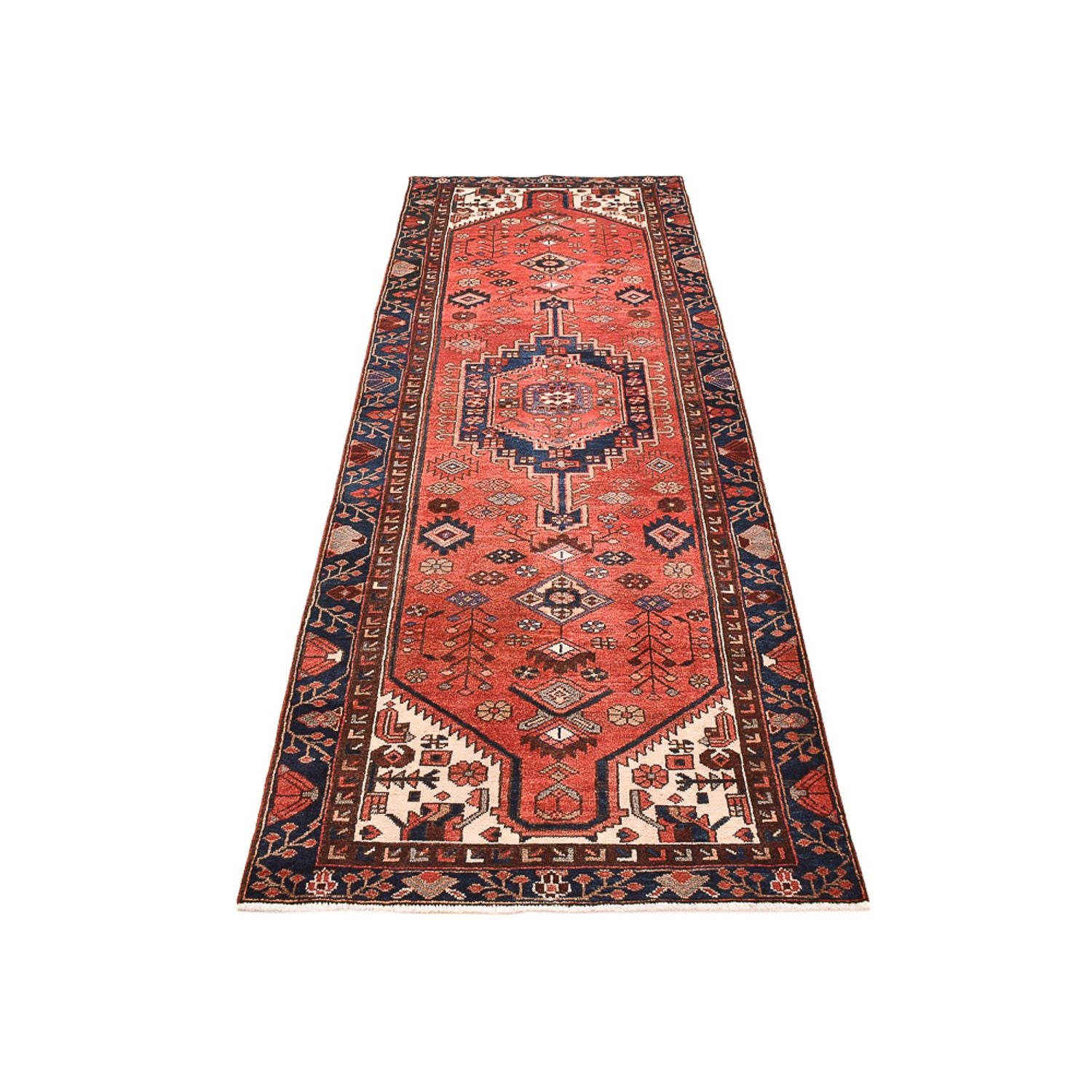 Alfombra de pasillo Alfombra persa - Bidjar - 300 x 98 cm - rojo