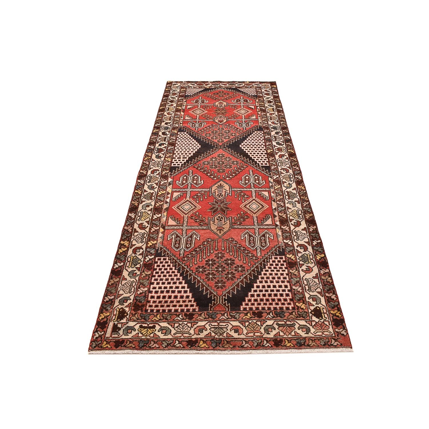 Alfombra de pasillo Alfombra persa - Nómada - 338 x 121 cm - multicolor