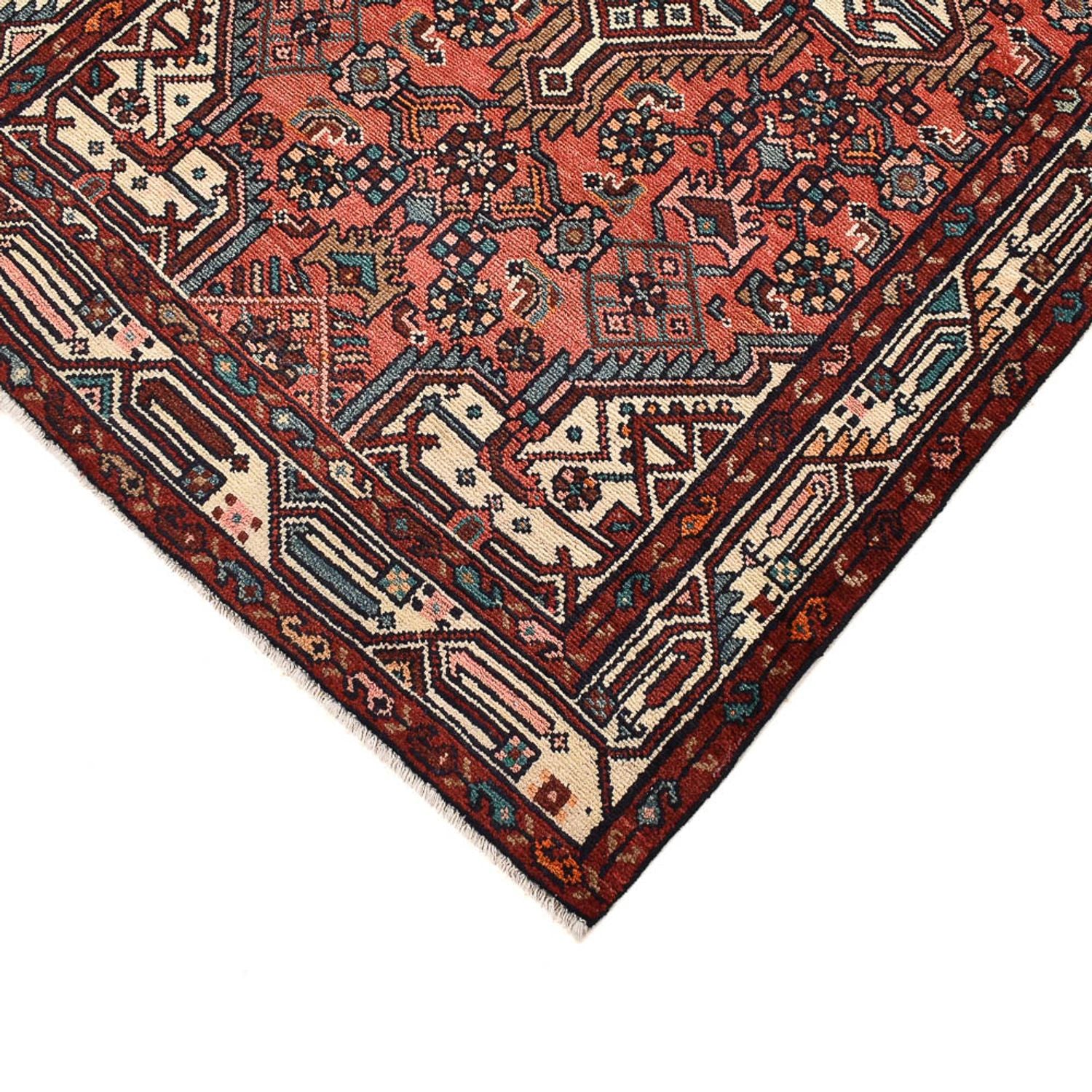 Alfombra de pasillo Alfombra persa - Nómada - 277 x 100 cm - rojo claro