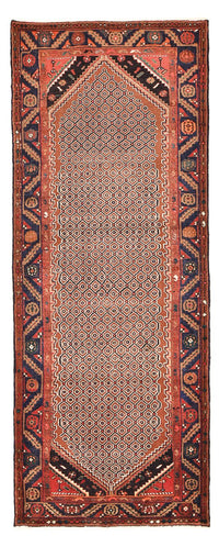Alfombra de pasillo Alfombra persa - Nómada - 293 x 113 cm - rojo claro