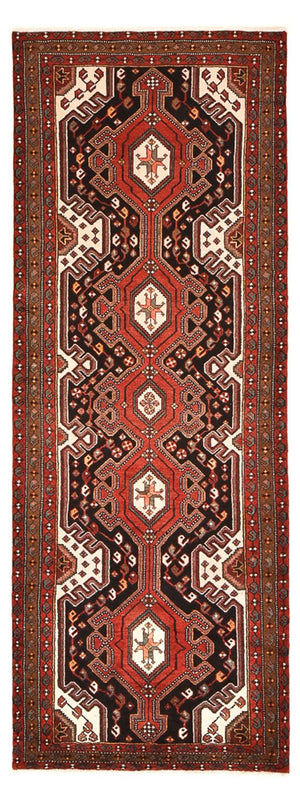 Alfombra de pasillo Alfombra persa - Nómada - 283 x 104 cm - rojo