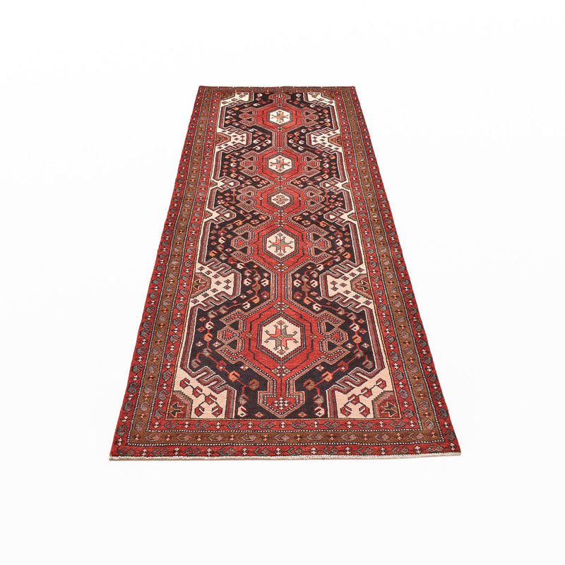 Alfombra de pasillo Alfombra persa - Nómada - 283 x 104 cm - rojo