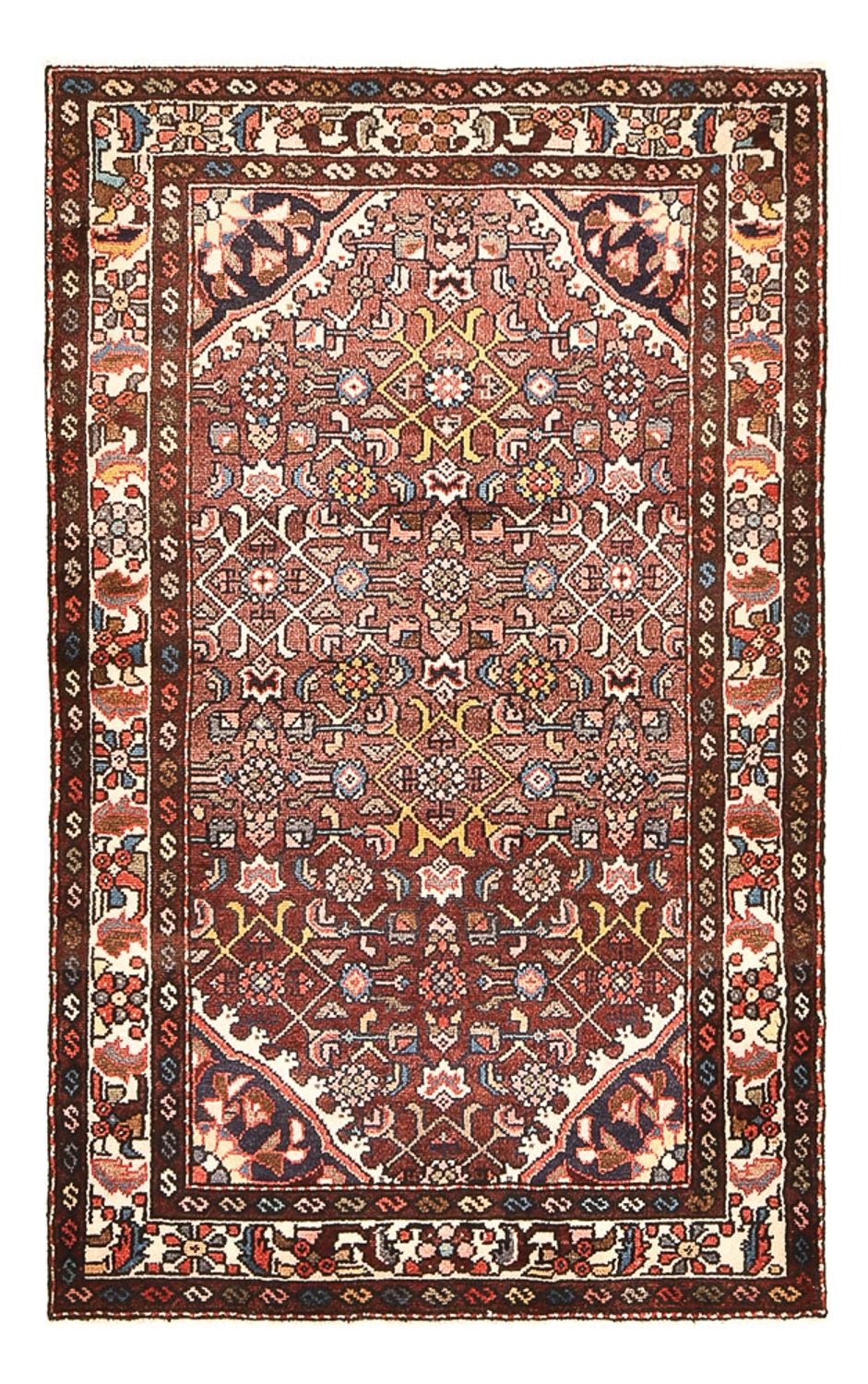 Alfombra persa - Nómada - 143 x 87 cm - rojo claro