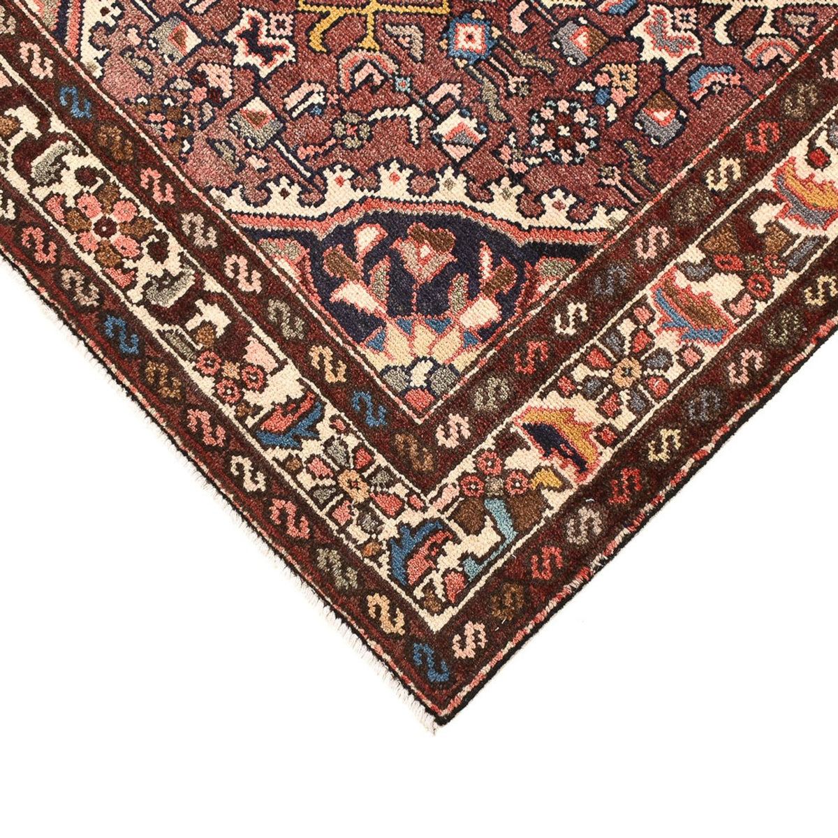 Alfombra persa - Nómada - 143 x 87 cm - rojo claro