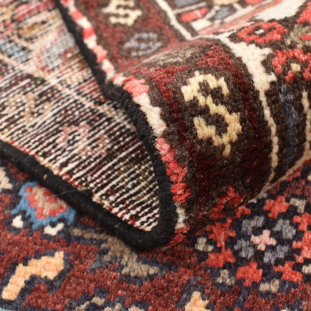 Alfombra persa - Nómada - 143 x 87 cm - rojo claro