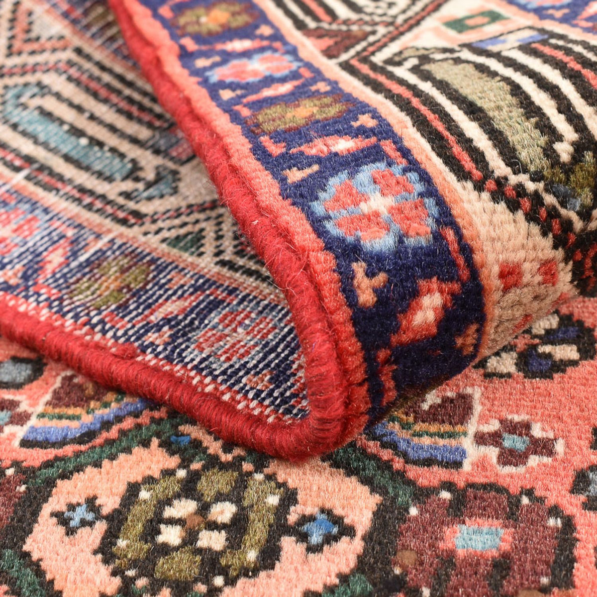 Alfombra persa - Nómada - 146 x 98 cm - rojo claro