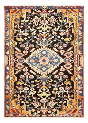 Alfombra persa - Nómada - 132 x 92 cm - azul oscuro