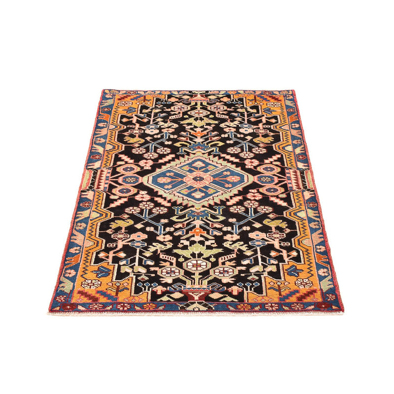 Alfombra persa - Nómada - 132 x 92 cm - azul oscuro