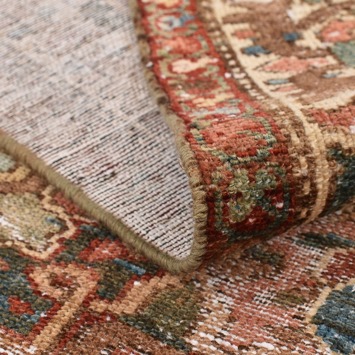 Alfombra Vintage - 202 x 150 cm - beige oscuro
