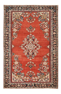 Alfombra Vintage - 242 x 157 cm - rojo