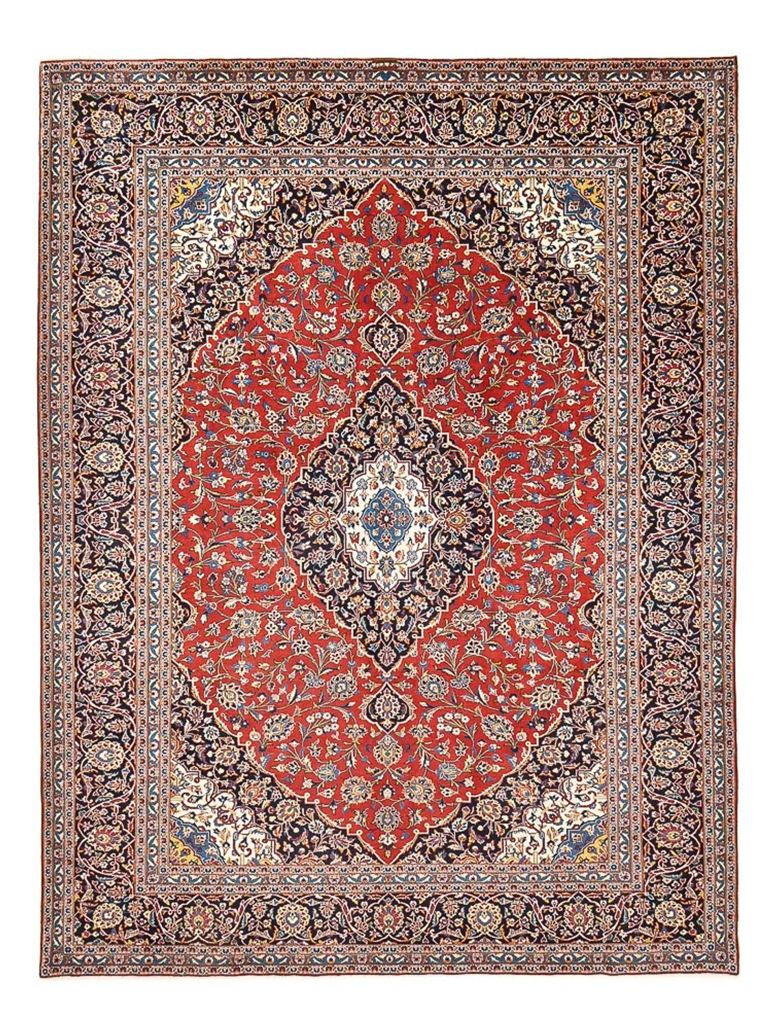 Alfombra persa - Keshan - 405 x 305 cm - rojo
