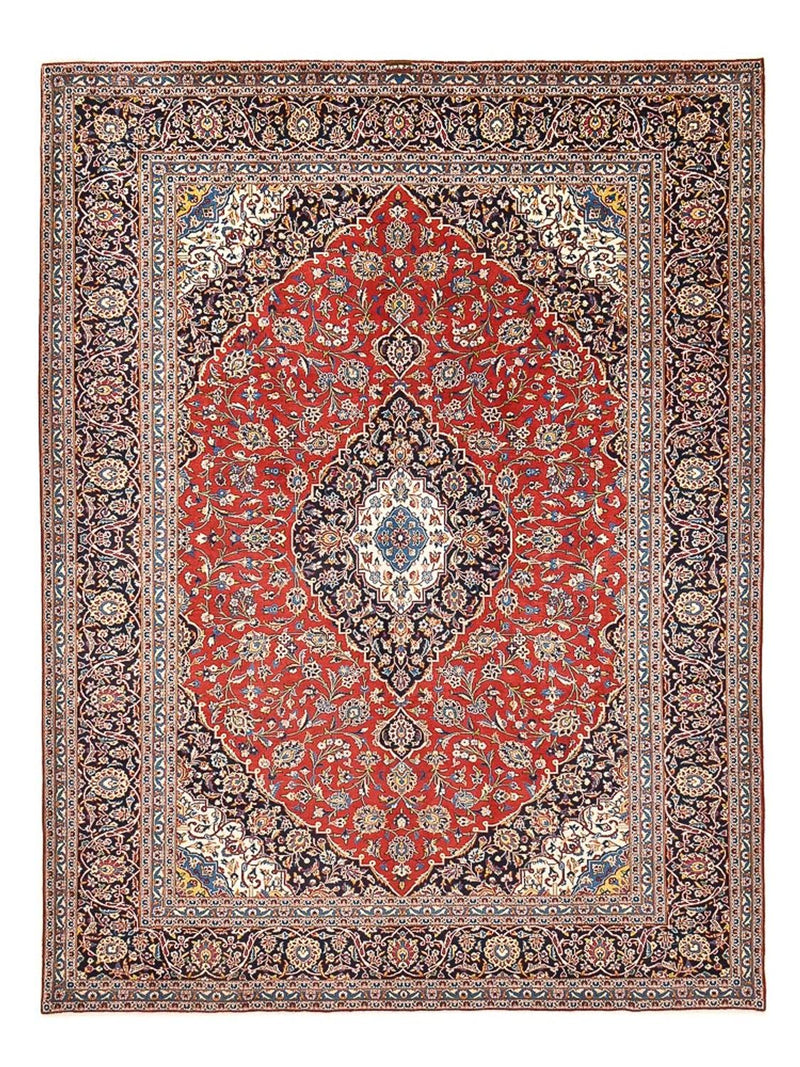 Alfombra persa - Keshan - 405 x 305 cm - rojo