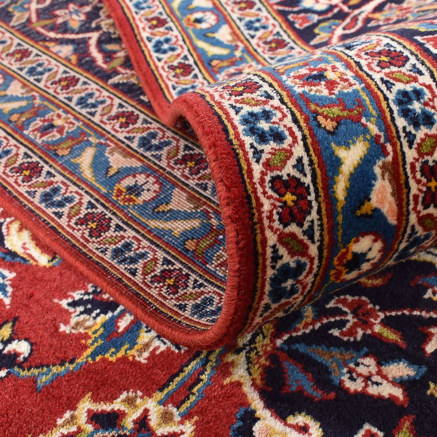 Alfombra persa - Keshan - 405 x 305 cm - rojo