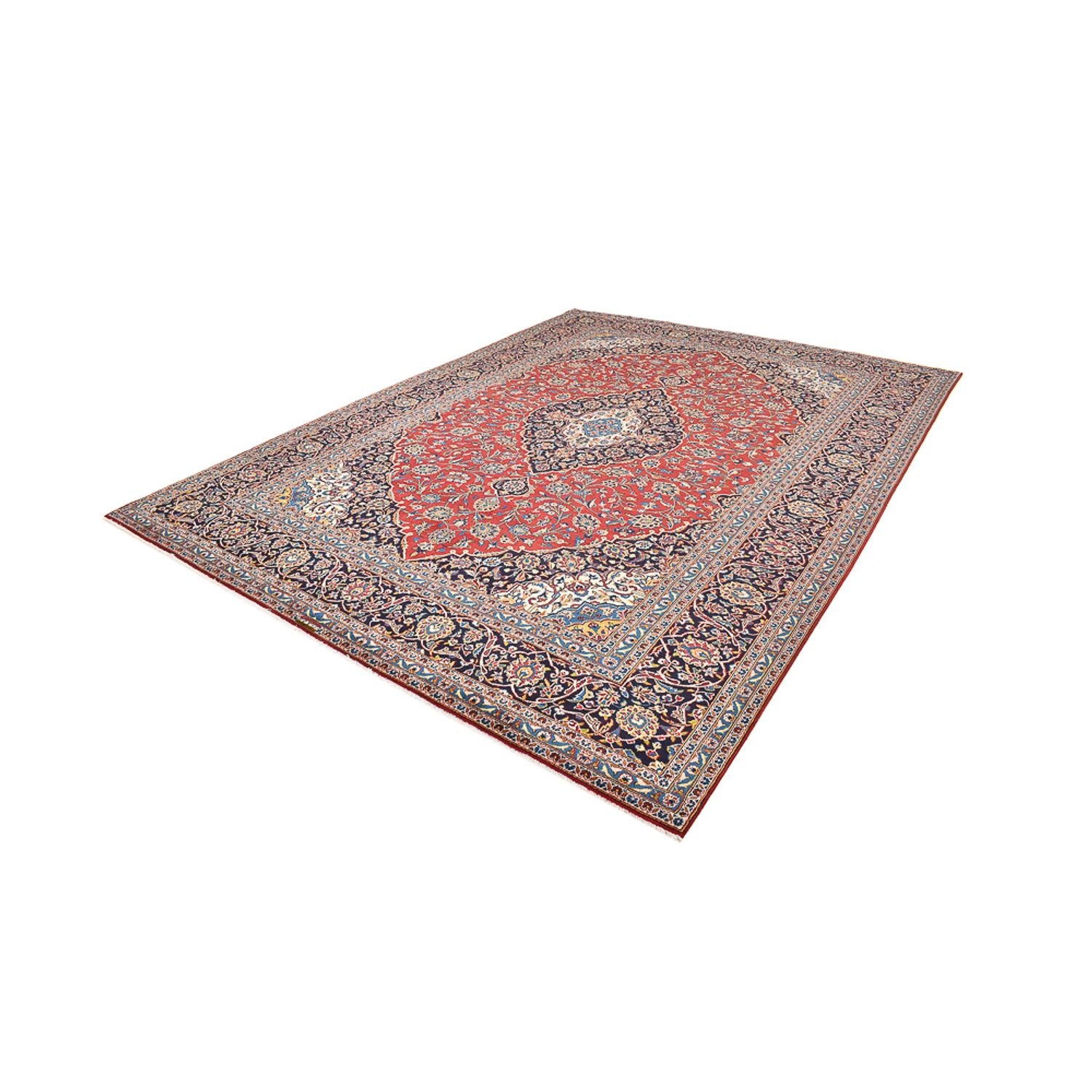 Alfombra persa - Keshan - 405 x 305 cm - rojo