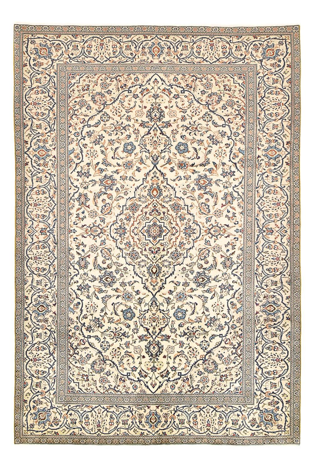 Alfombra persa - Keshan - 295 x 190 cm - arena