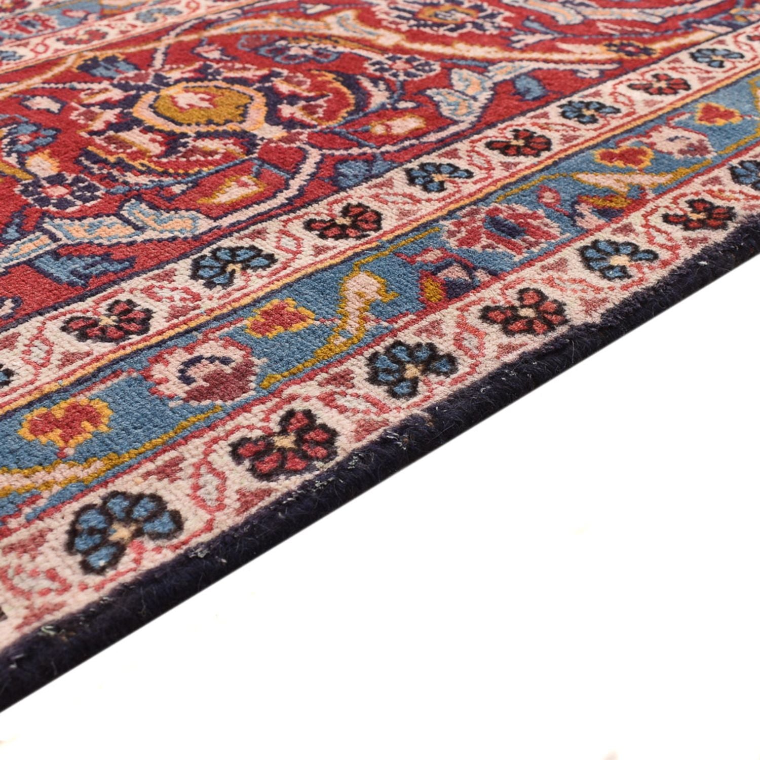 Alfombra persa - Keshan - 340 x 255 cm - rojo oscuro