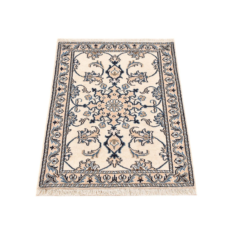 Alfombra persa - Nain - 89 x 60 cm - crema