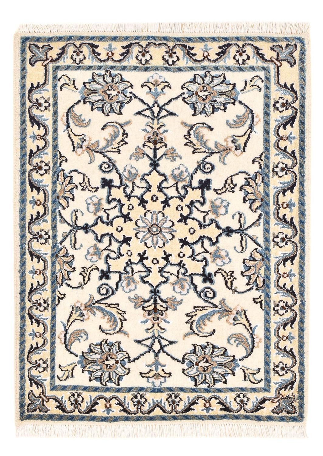 Alfombra persa - Nain - 84 x 59 cm - crema