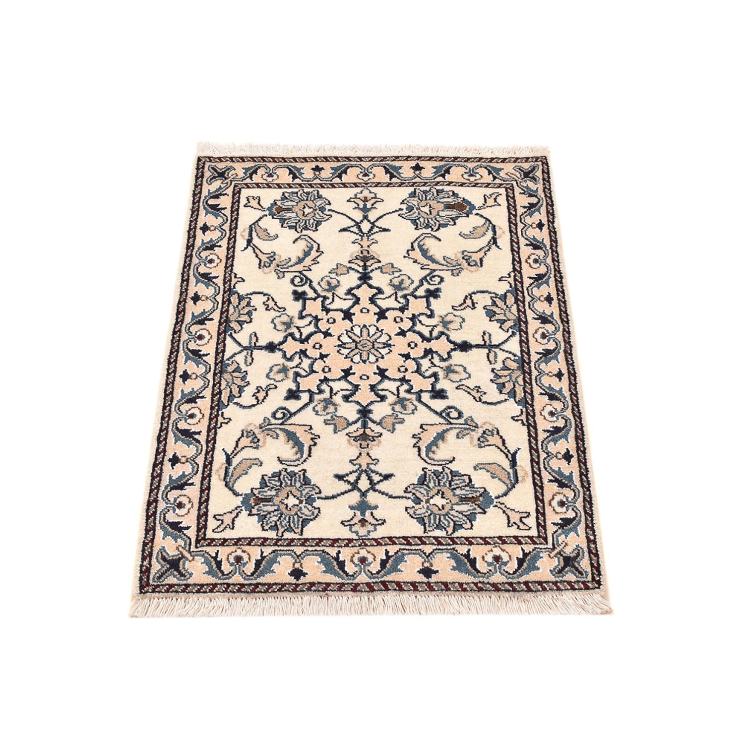Alfombra persa - Nain - 89 x 61 cm - crema