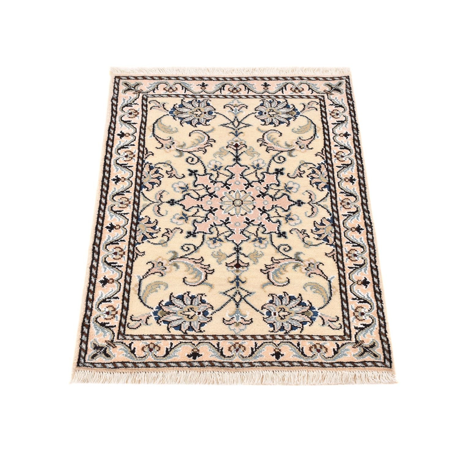 Alfombra persa - Nain - 87 x 57 cm - beige