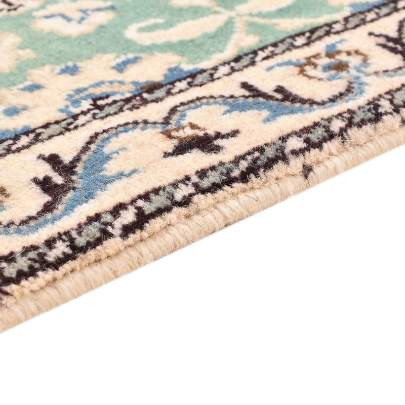 Alfombra persa - Nain - 87 x 59 cm - verde claro