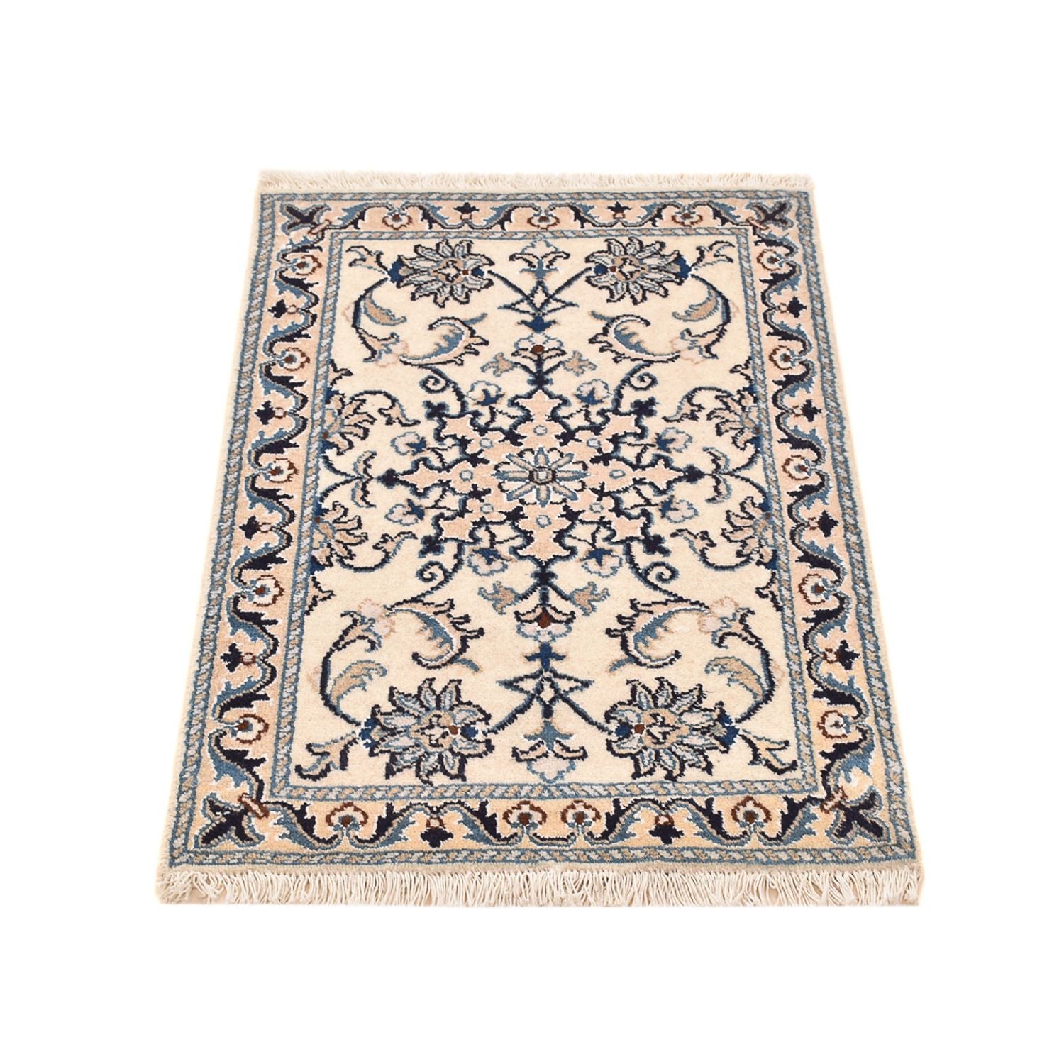 Alfombra persa - Nain - 87 x 57 cm - beige