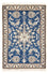 Alfombra persa - Nain - 88 x 60 cm - azul