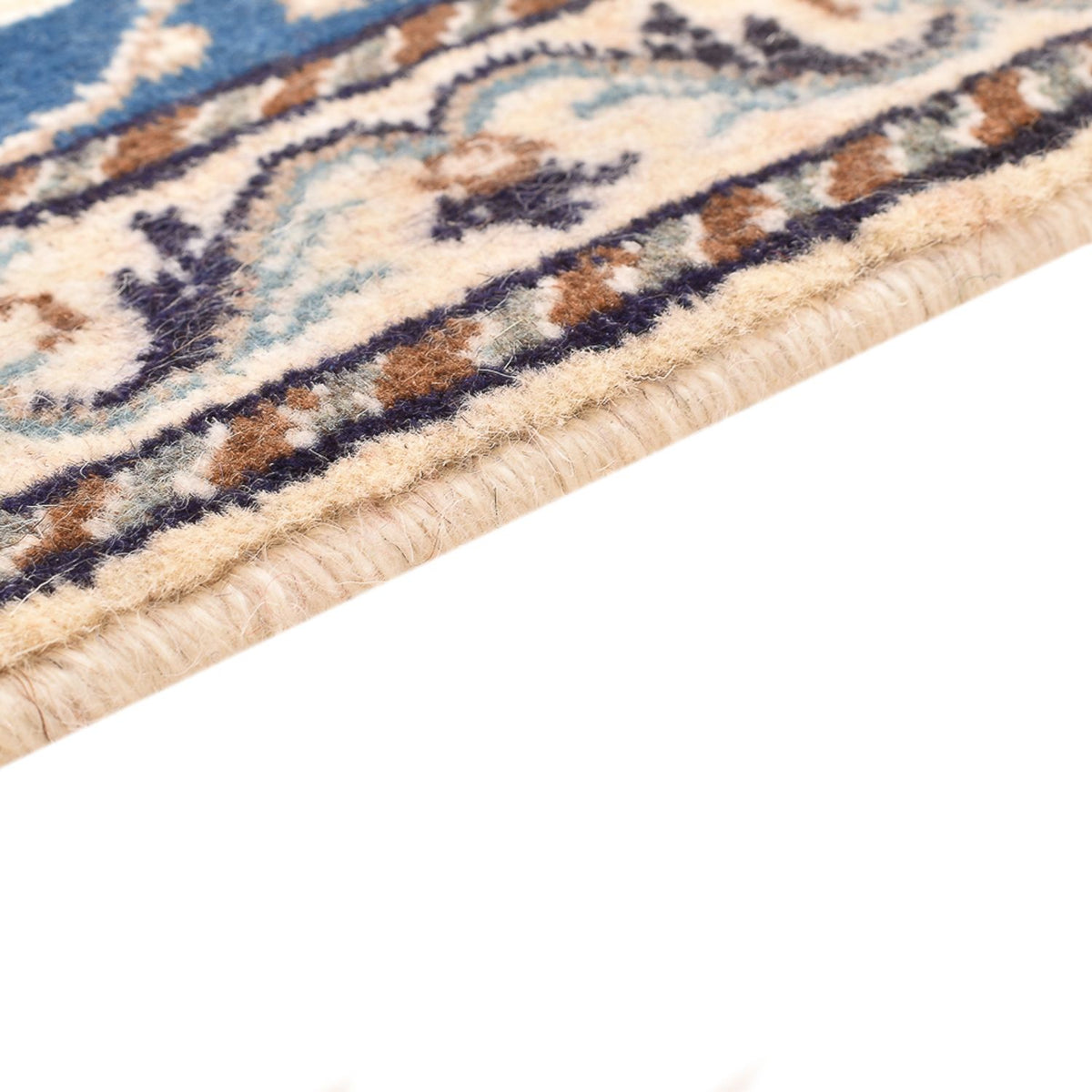 Alfombra persa - Nain - 88 x 60 cm - azul