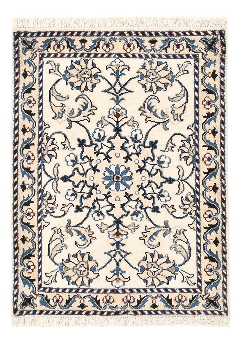 Alfombra persa - Nain - 81 x 57 cm - crema