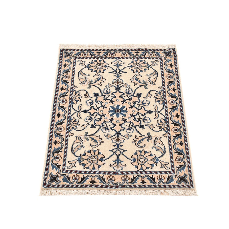 Alfombra persa - Nain - 81 x 57 cm - crema
