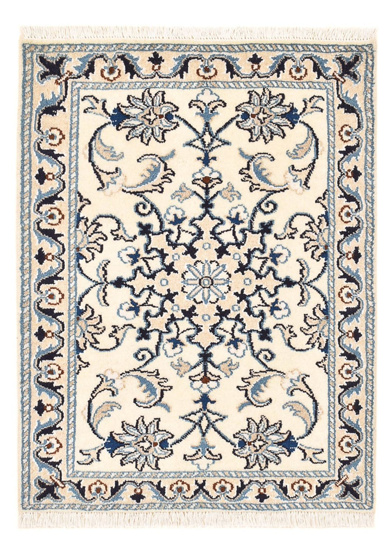 Alfombra persa - Nain - 85 x 60 cm - crema