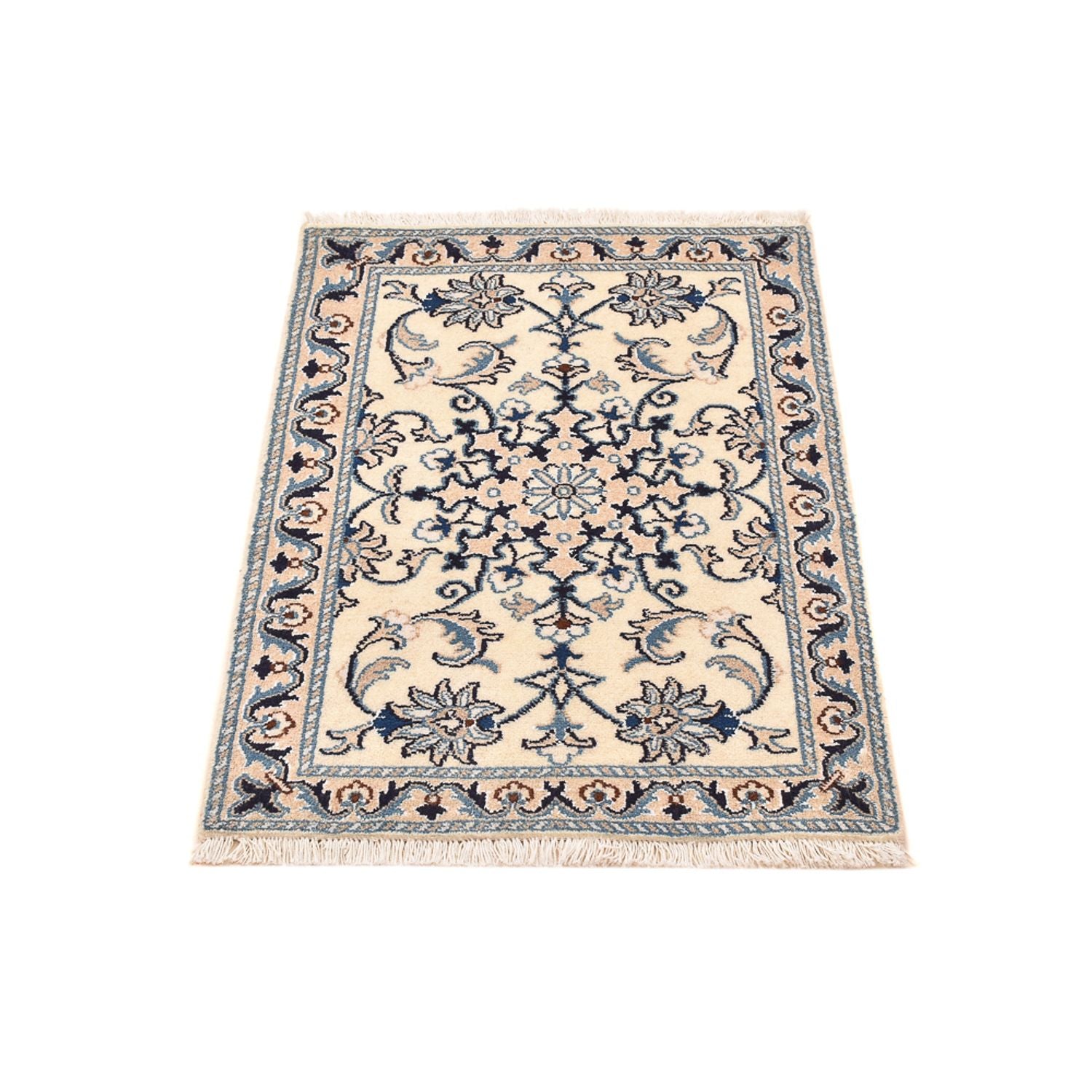 Alfombra persa - Nain - 85 x 60 cm - crema