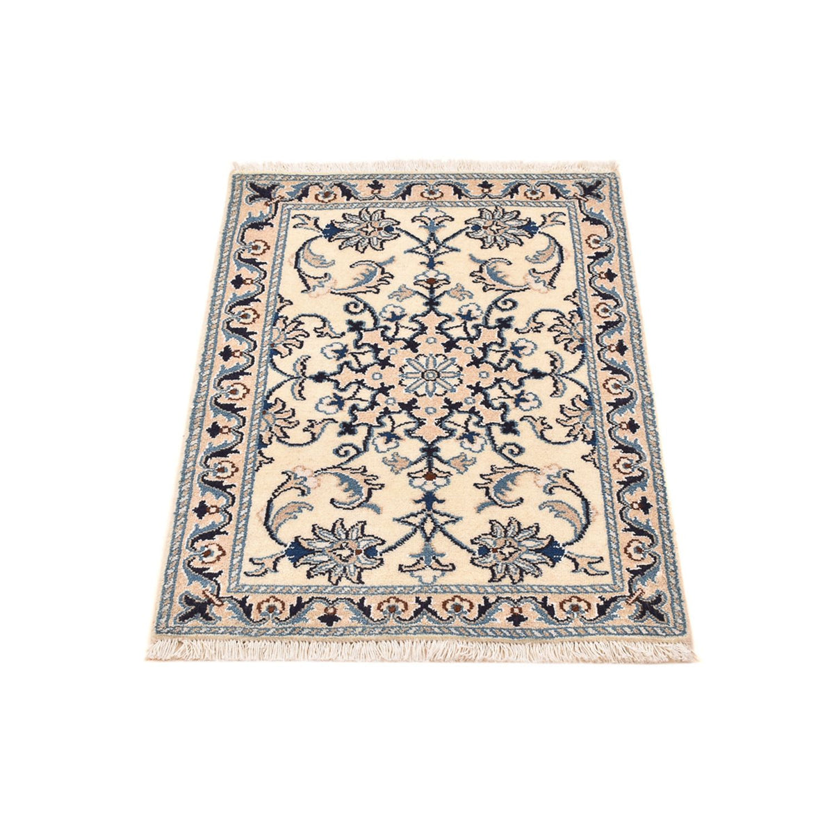 Alfombra persa - Nain - 85 x 60 cm - crema