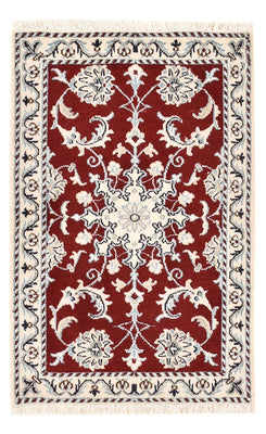 Alfombra persa - Nain - 94 x 60 cm - rojo